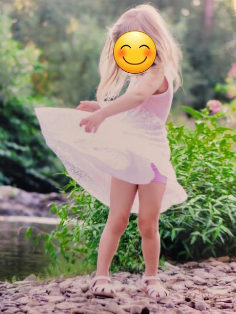 Šaty bielo-ružové veľ.104, 104