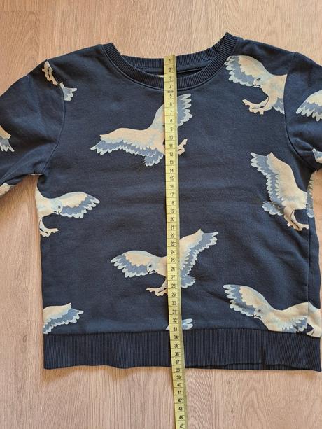 Chlapcenska modra mikina lindex vtaky 104, lindex,98