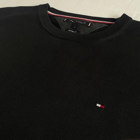 Tommy hilfiger sveter kašmír + bavlna l, tommy hilfiger,l