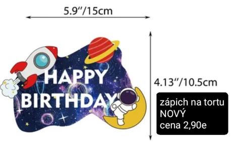 Párty dekorácie -vesmír, 