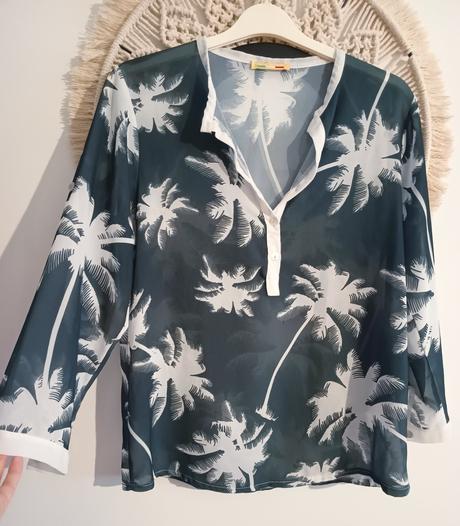 Blúzka s palmami, xl