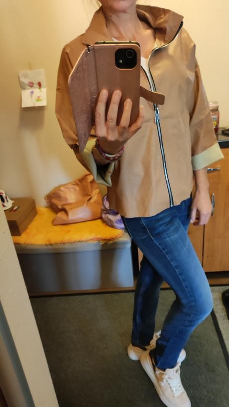 Dámska koženkova bundička, 