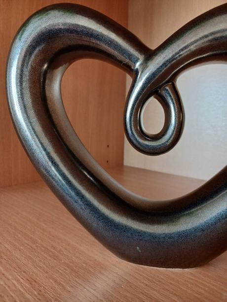 Keramické stojacie srdce 22 cm,