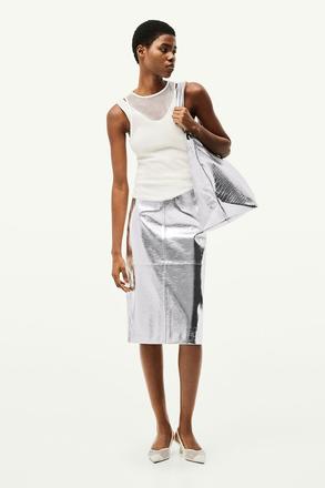 Strieborná sukňa h&m 36, h&m,36 / s