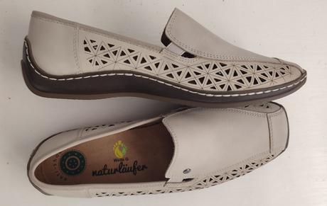 Dámske kožené letné topánky naturläufer 40/41, 40