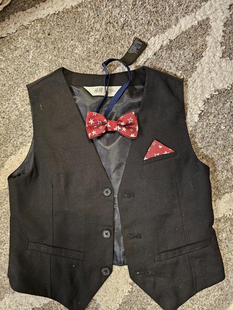 Vesta spoločenská s motýlikom, h&m,116