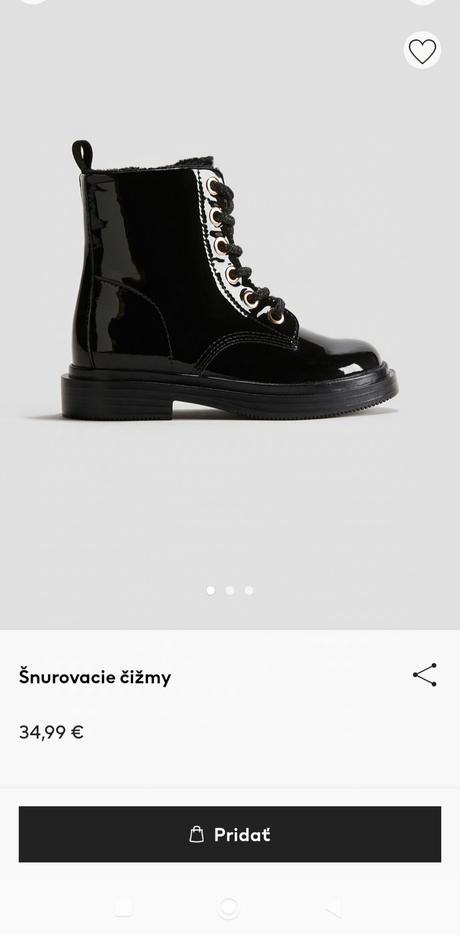 Šnurovacie čižmy, h&m,27