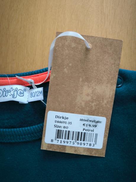 Nová mikina s visačkou, dirkje,80