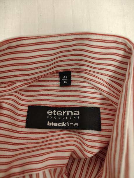 Pánska pásikavá košeľa, eterna, xl, xl