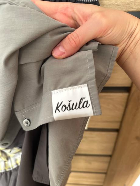 Košuľa šaty dlhé z košieľ, 