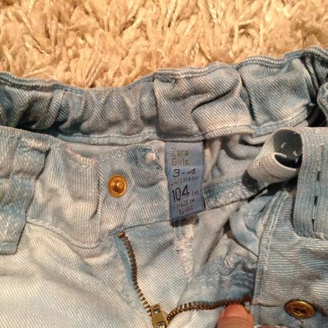 Riflove kraťasy nenosene zn. zara, zara,104