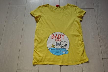 Tehotenské tričko peanuts, m