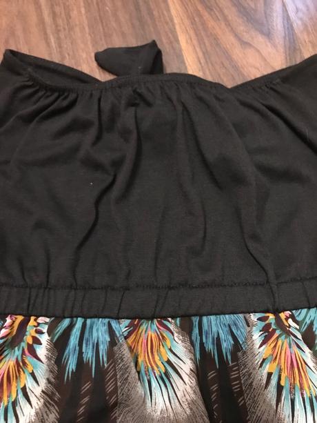 Šaty krátke bez ramienok, xs