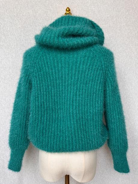 Hebký nadýchaný vlnený rolák s mohérom, s