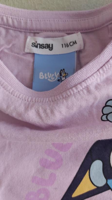 Tričko fialkové bluey 116, sinsay,116