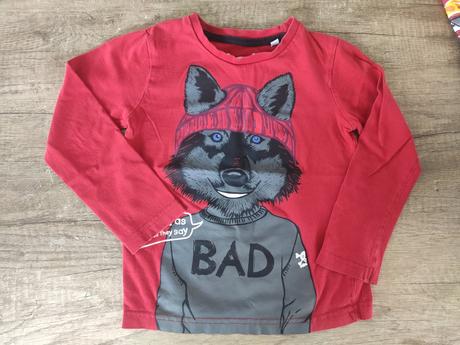 3x tričko dlhý rukáv, h&m,104