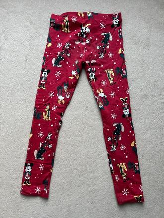Vianočné mierne zateplené legíny, disney,128