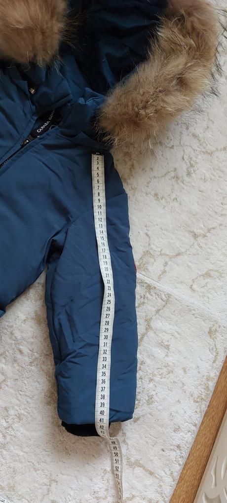 Páperový overal s pravou košušinkou canada goose, 98