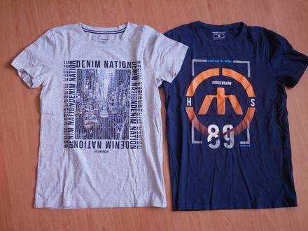 Letné tričká-len sivé, tom tailor,170