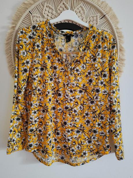 Kvietkovaná blúzka h&m, h&m,s