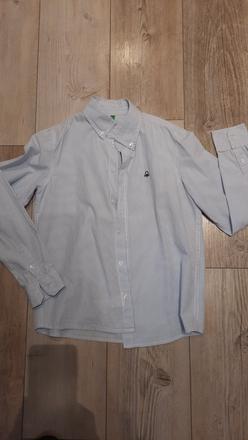 Benneton košeľa modrá  - 152, benetton,152