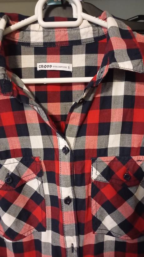 Kockovaná košela cropp, s