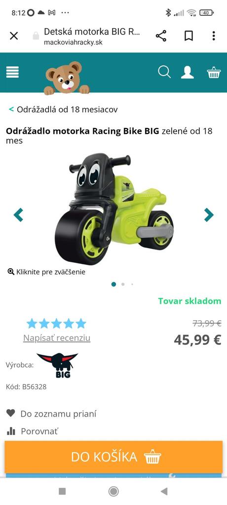 Odrážadlo motorka,