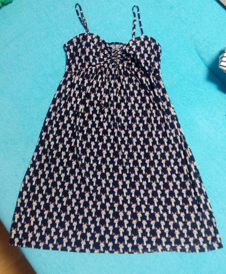 Šaty s potlačou mačiek, l