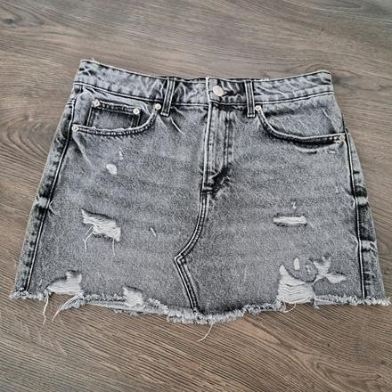 Riflová minisukňa, zara,m