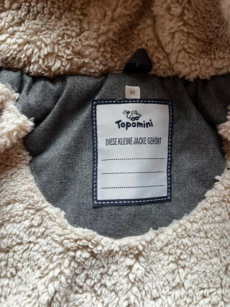 Veľmi teplý kabát, topomini,92