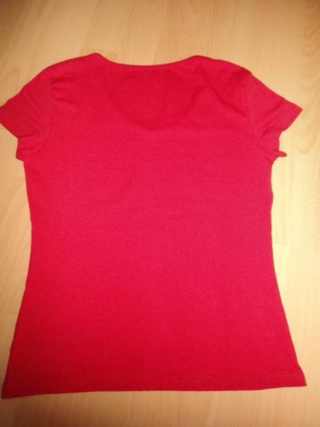 Cervene tricko kratky rukav, 140