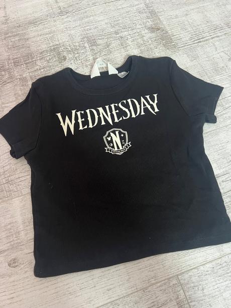 Čierne wednesday tričko 134/140, h&m,134