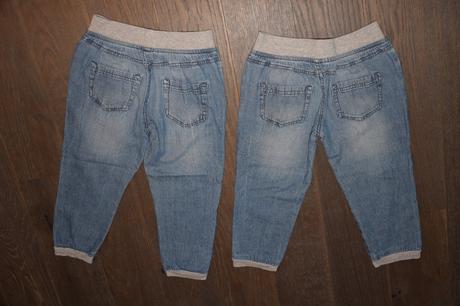 Tenke bavlnene riflove nohavice cena spolu 4-8r., tezenis,110