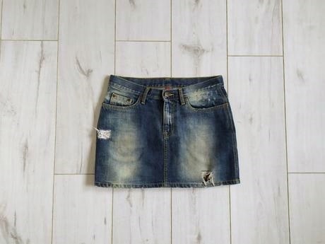Jeansová sukňa h&m, h&m,s