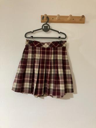 Skladaná károvaná sukňa, lindex,122