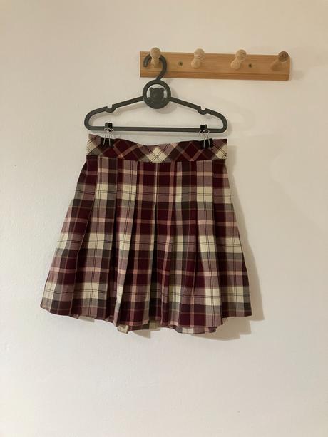 Skladaná károvaná sukňa, lindex,122