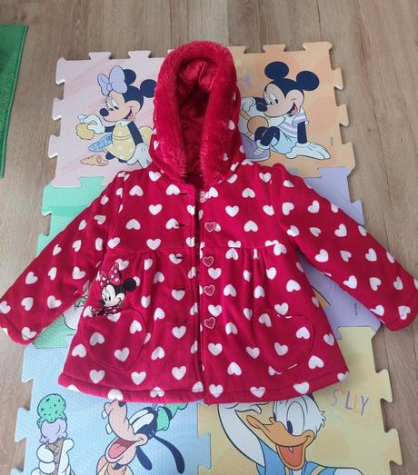 Teplý kabátik minnie 98, disney,98