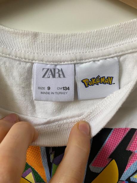 Tričko pikachu, zara,134
