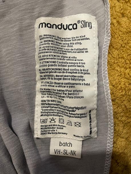 Šatka na nosenie detí, manduca