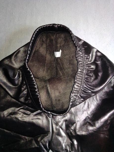 Koženkové legíny oteplené, 146