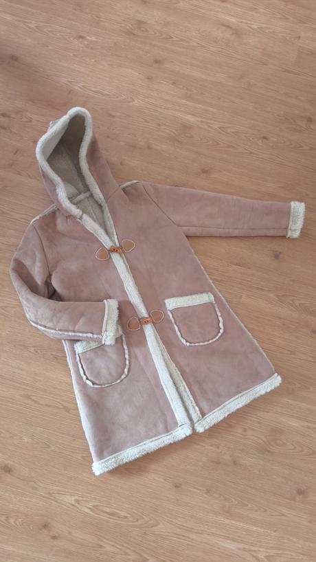 Svetlohnedý zimný kabát/kožuch, m