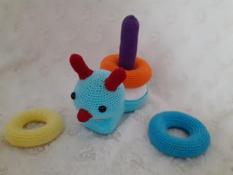 Hackovany slimak s kruzkami, 