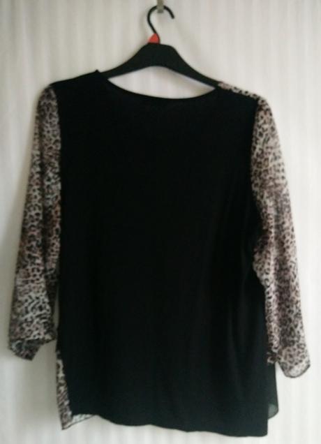 Dámsky elastický čierno hnedý top, carla ferroni, xxl