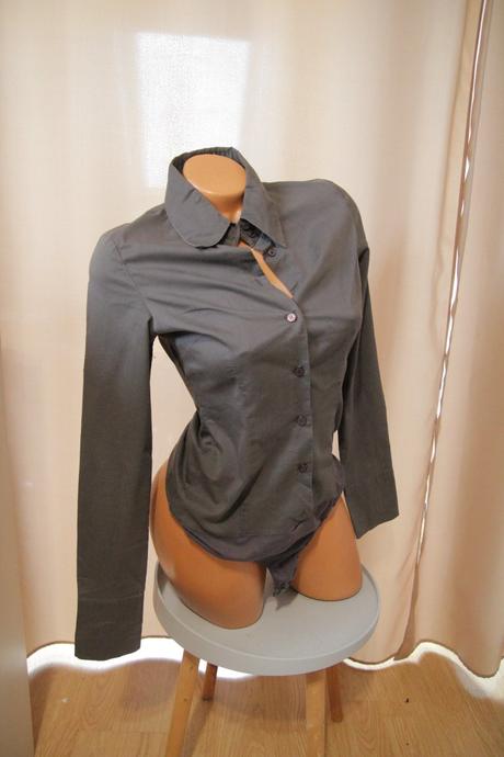 Šedá body košeľa, m, m