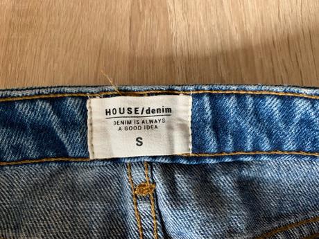 Riflová sukňa, house,s