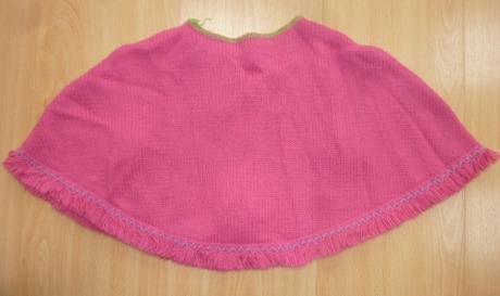 Cyklamenove ponco s kvietkami, mothercare,98