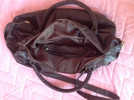 Velka kabelka z nepravej koze,