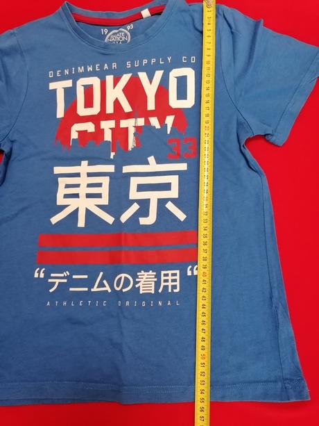 Modre tricko 146-152, c&a,146