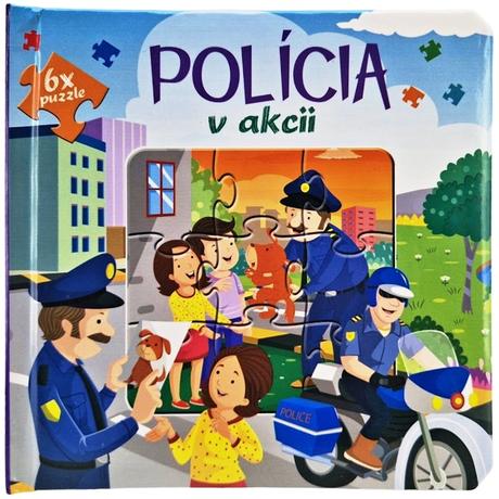 Polícia v akcii kniha puzzle 6x,