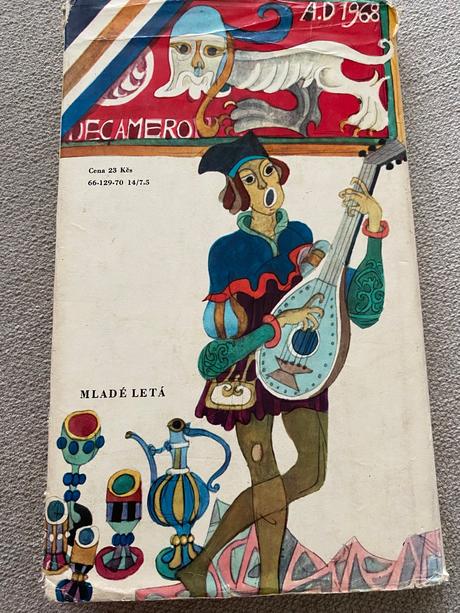 Krásna stará retro kniha príbehy z dekameronu 1970,